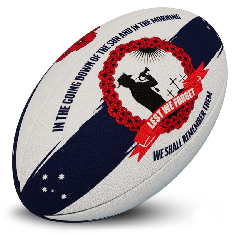 SA Anzac Custom Rugby Ball 1